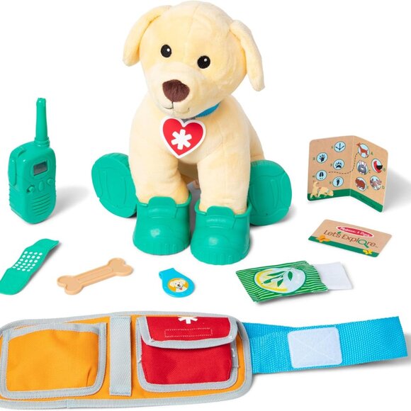 Melissa & Doug Let's Explore Ranger Rescue Dog Pretend Play Set Gear Puppy Campi - Picture 11 of 14